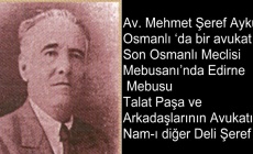 Av. Mehmet Şeref Aykut, Osmanlı ‘da bir avukat