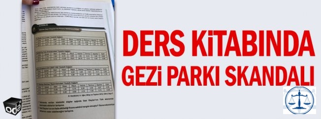 Ders kitabında Gezi Parkı skandalı