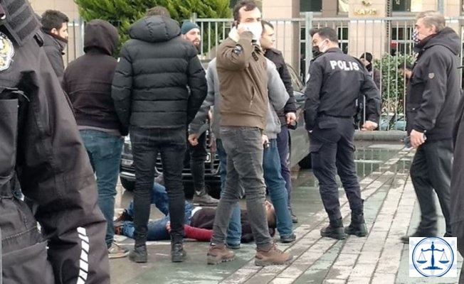 Son dakika | İstanbul'da adliye önünde polise bıçaklı saldırı